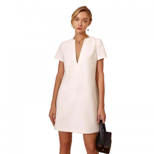 White short sleeved dress