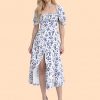 Floral slit dress