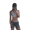 Spring and summer thin denim shorts