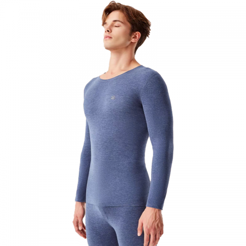 Autumn/Winter Velvet Bottom Shirt Blue